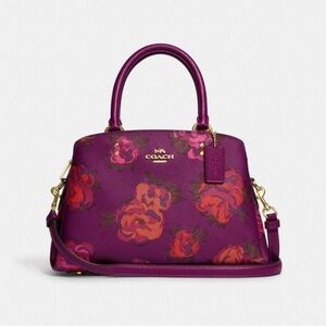 NWT Coach Mini Lillie Carryall With Jumbo Floral Print CF327